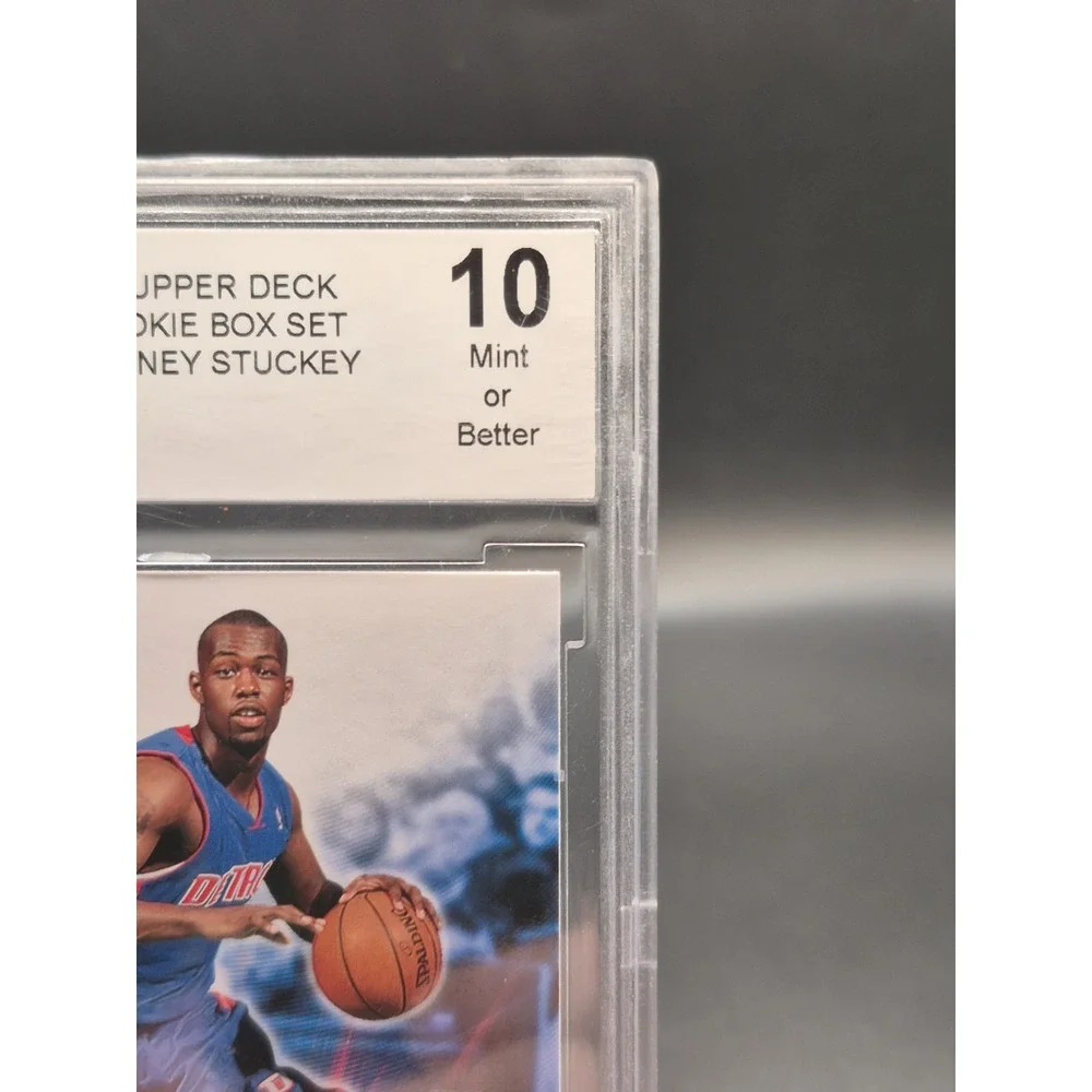 2007 Upper Deck Rodney Stuckey 23 NBA Rookie Box Set Base RC BCCG 10 Pistons